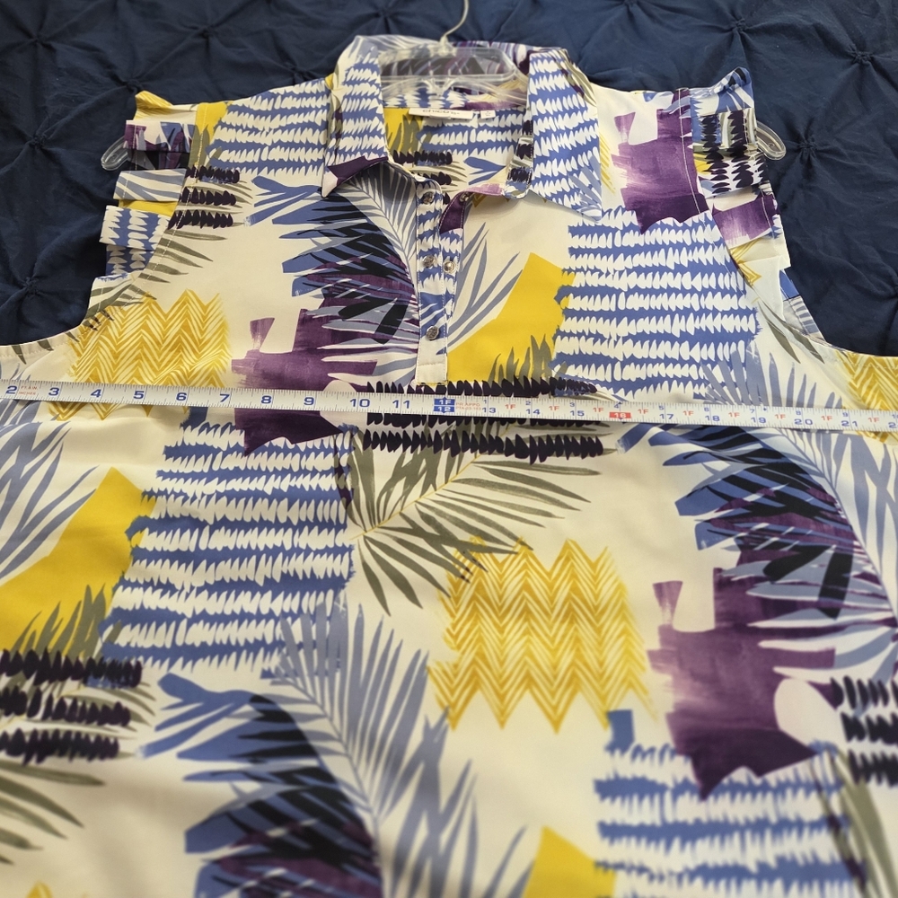Chico's Multicolor Sleeveless Dress Size 3